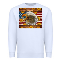 White American Flag Eagle Premium Sweatshirt - LillyAllenDesigns