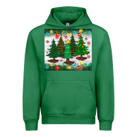 Emerald christmas trees tumbler Urban Hoodie - BundleAndBundleShop