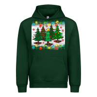 Forest Green christmas trees tumbler Urban Hoodie - BundleAndBundleShop