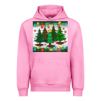 Fuchsia Pink christmas trees tumbler Urban Hoodie - BundleAndBundleShop