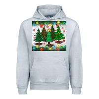 Heather Grey christmas trees tumbler Urban Hoodie - BundleAndBundleShop