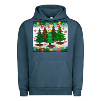 Pigment Midnight Navy christmas trees tumbler Urban Hoodie - BundleAndBundleShop