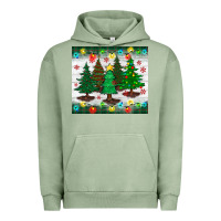 Pigment Oil Green christmas trees tumbler Urban Hoodie - BundleAndBundleShop