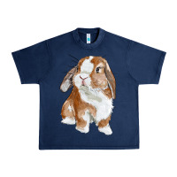 Navy Cute Bunny Urban Heavy Tee - RanaPortraitStore