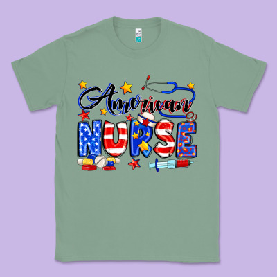 American Nurse Classic Tee Designed By Neo Western