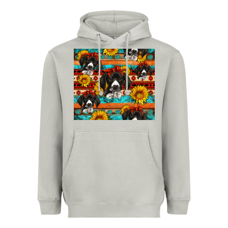 Western German Shorthaired Pointer Heavyweight Hoodie by Artiststas | Teevron