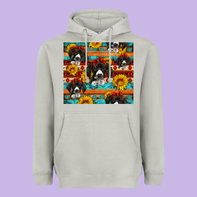 Western German Shorthaired Pointer Heavyweight Hoodie Designed By Artiststas