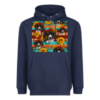 Navy western german shorthaired pointer Heavyweight Hoodie - Artiststas