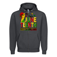 Smoke juneteenth fist free ish since 1865 Zipper Hoodie - HRA Design Shop