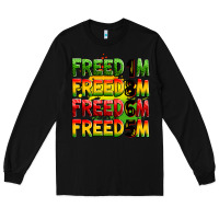 Black Freedom 1865 Long Sleeve Tee - Zillion Design Studio