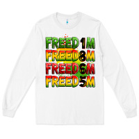 White Freedom 1865 Long Sleeve Tee - Zillion Design Studio