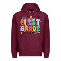 Burgundy first grade Premium Hoodie - MaliasSmallBusiness