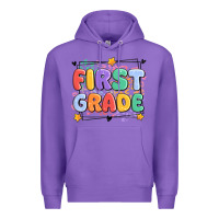 Purple first grade Premium Hoodie - MaliasSmallBusiness