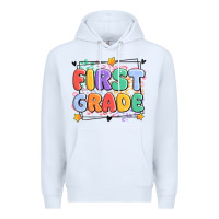 White first grade Premium Hoodie - MaliasSmallBusiness