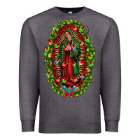 Charcoal Heather our lady of guadalupe christmas Premium Sweatshirt - Jasminsmagicworld