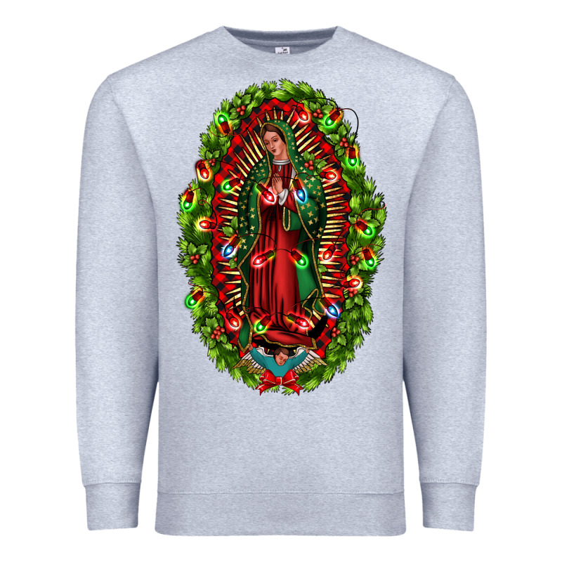 Our Lady Of Guadalupe Christmas Premium Sweatshirt by Jasminsmagicworld | Teevron