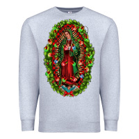 Heather Grey our lady of guadalupe christmas Premium Sweatshirt - Jasminsmagicworld