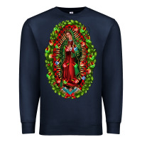 Navy our lady of guadalupe christmas Premium Sweatshirt - Jasminsmagicworld