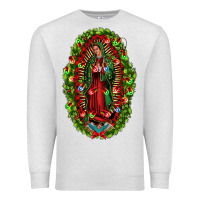Oatmeal Heather our lady of guadalupe christmas Premium Sweatshirt - Jasminsmagicworld