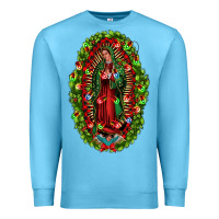 Ocean Blue our lady of guadalupe christmas Premium Sweatshirt - Jasminsmagicworld