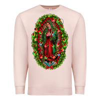 Pale Pink our lady of guadalupe christmas Premium Sweatshirt - Jasminsmagicworld