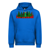 Cobalt christmas trees libbey glass Urban Hoodie - BundleAndBundleShop
