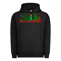 Pigment Black christmas trees libbey glass Urban Hoodie - BundleAndBundleShop
