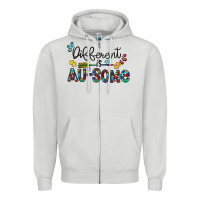 Dove Grey different au some Zipper Hoodie - CowhideDigitalArt