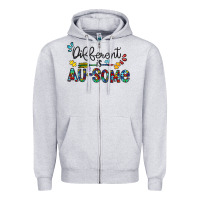 Heather Grey different au some Zipper Hoodie - CowhideDigitalArt