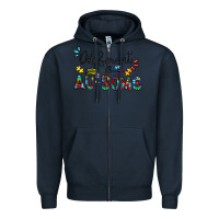 Navy different au some Zipper Hoodie - CowhideDigitalArt