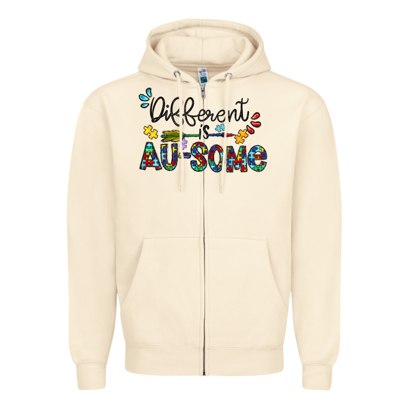 Different Au Some Zipper Hoodie by CowhideDigitalArt | Teevron