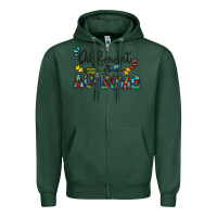 Sports Green different au some Zipper Hoodie - CowhideDigitalArt