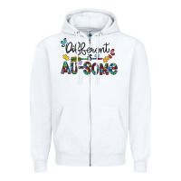 White different au some Zipper Hoodie - CowhideDigitalArt