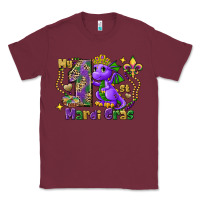 Burgundy dragon my first mardi gras Classic Tee - FaDigitalArtStudio