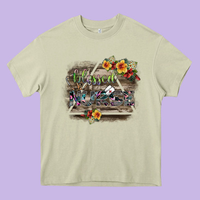 Blessed Nurse Heavy Core Tee Designed By Sublimationcraftshop