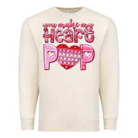 Sandshell you make my heart pop Premium Sweatshirt - NancyCooperArtShop