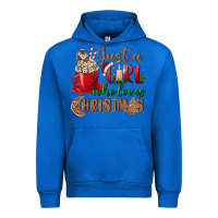 Cobalt just a girl who loves christmas Urban Hoodie - BundleAndBundleShop