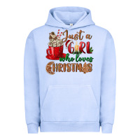 Pigment Grape Ice just a girl who loves christmas Urban Hoodie - BundleAndBundleShop