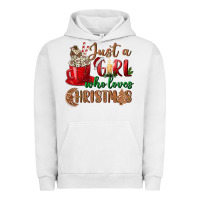 Pigment Lunar Rock just a girl who loves christmas Urban Hoodie - BundleAndBundleShop