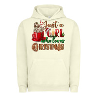 Pigment Pistachio just a girl who loves christmas Urban Hoodie - BundleAndBundleShop