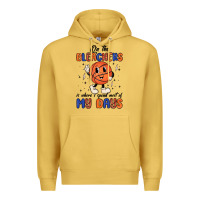 Antique Gold on the bleachers is where i spend most of my days Premium Hoodie - MaliasSmallBusiness