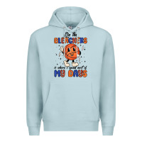 Blue Mist on the bleachers is where i spend most of my days Premium Hoodie - MaliasSmallBusiness
