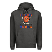 Charcoal Heather on the bleachers is where i spend most of my days Premium Hoodie - MaliasSmallBusiness
