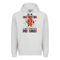 Dove Grey on the bleachers is where i spend most of my days Premium Hoodie - MaliasSmallBusiness