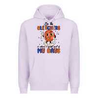 Lilac on the bleachers is where i spend most of my days Premium Hoodie - MaliasSmallBusiness