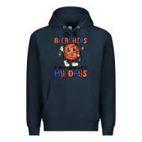 Navy on the bleachers is where i spend most of my days Premium Hoodie - MaliasSmallBusiness