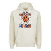 Oatmeal Heather on the bleachers is where i spend most of my days Premium Hoodie - MaliasSmallBusiness