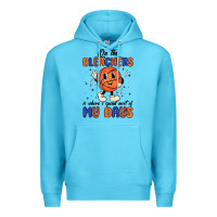 Ocean Blue on the bleachers is where i spend most of my days Premium Hoodie - MaliasSmallBusiness
