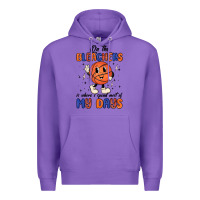 Purple on the bleachers is where i spend most of my days Premium Hoodie - MaliasSmallBusiness