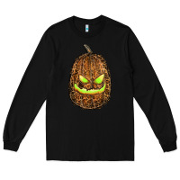 Black watercolor leopard pumpkin Long Sleeve Tee - RanaPortraitStore
